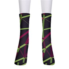 3d Lovely Geo Lines X Men s Crew Socks by Uniqued