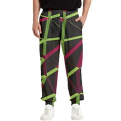 3d Lovely Geo Lines X Men s Elastic Waist Pants by Uniqued