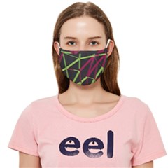 3d Lovely Geo Lines X Cloth Face Mask (adult) by Uniqued