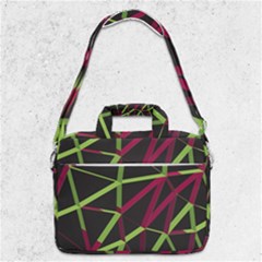 3d Lovely Geo Lines X Macbook Pro Shoulder Laptop Bag  by Uniqued