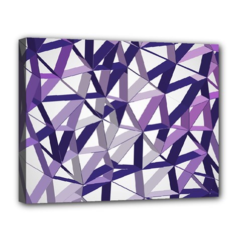 3d Lovely Geo Lines X Canvas 14  X 11  (stretched) by Uniqued