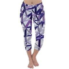 3d Lovely Geo Lines X Capri Winter Leggings  by Uniqued