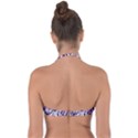 3D Lovely GEO Lines X Halter Bandeau Bikini Top View2