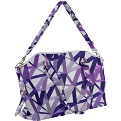 3d Lovely Geo Lines X Canvas Crossbody Bag by Uniqued