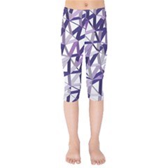 3d Lovely Geo Lines X Kids  Capri Leggings  by Uniqued