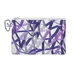 3d Lovely Geo Lines X Canvas Cosmetic Bag (large) by Uniqued