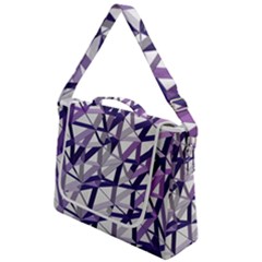 3d Lovely Geo Lines X Box Up Messenger Bag by Uniqued