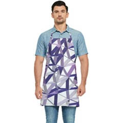 3d Lovely Geo Lines X Kitchen Apron by Uniqued