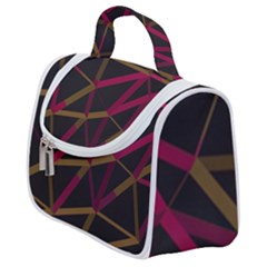 3d Lovely Geo Lines Xi Satchel Handbag by Uniqued