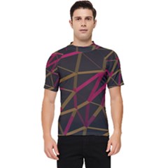 3d Lovely Geo Lines Xi Men s Short Sleeve Rash Guard by Uniqued