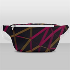 3d Lovely Geo Lines Xi Waist Bag  by Uniqued