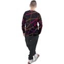 3D Lovely GEO Lines XI Men s Long Sleeve Raglan Tee View2