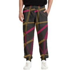 3d Lovely Geo Lines Xi Men s Elastic Waist Pants by Uniqued