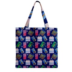 New Year Gifts Zipper Grocery Tote Bag by SychEva