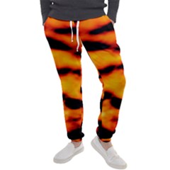 Orange Waves Abstract Series No2 Men s Jogger Sweatpants by DimitriosArt