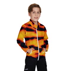 Orange Waves Abstract Series No2 Kids  Windbreaker