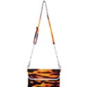 Orange Waves Abstract Series No2 Mini Crossbody Handbag View1