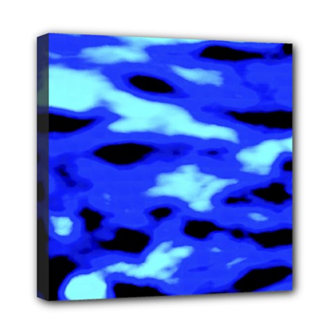 Blue Waves Abstract Series No11 Mini Canvas 8  X 8  (stretched) by DimitriosArt