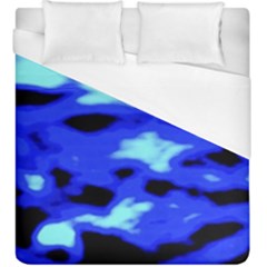 Blue Waves Abstract Series No11 Duvet Cover (king Size) by DimitriosArt