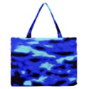 Blue Waves Abstract Series No11 Zipper Medium Tote Bag View1