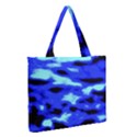 Blue Waves Abstract Series No11 Zipper Medium Tote Bag View2