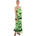 Green  Waves Abstract Series No13 Cami Maxi Ruffle Chiffon Dress View1