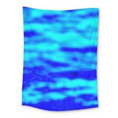 Blue Waves Abstract Series No12 Medium Tapestry by DimitriosArt