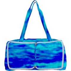 Blue Waves Abstract Series No12 Multi Function Bag by DimitriosArt