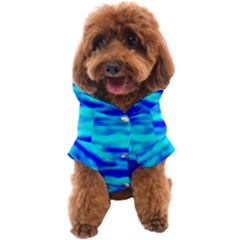 Blue Waves Abstract Series No12 Dog Coat by DimitriosArt