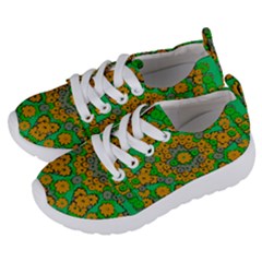 Stars Of Decorative Colorful And Peaceful  Flowers Kids  Lightweight Sports Shoes by pepitasart