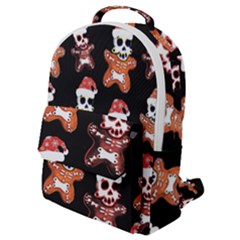 Zanoskull - Gingerbread Mon Flap Pocket Backpack (small) by Roxzanoart