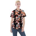 Zanoskull - Gingerbread MON Women s Short Sleeve Pocket Shirt View1