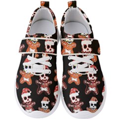 Zanoskull - Gingerbread Mon Men s Velcro Strap Shoes by Roxzanoart