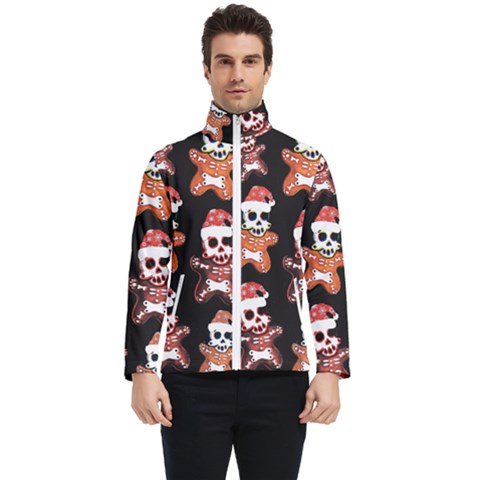 Zanoskull - Gingerbread Mon Men s Bomber Jacket by Roxzanoart