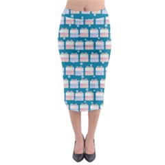 Gift Boxes Midi Pencil Skirt by SychEva