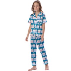 Gift Boxes Kids  Satin Short Sleeve Pajamas Set by SychEva