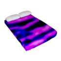 Purple  Waves Abstract Series No6 Fitted Sheet (Full/ Double Size) View2