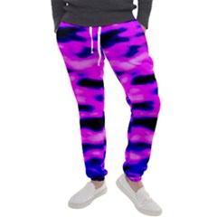 Purple  Waves Abstract Series No6 Men s Jogger Sweatpants by DimitriosArt