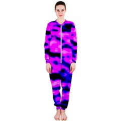 Purple  Waves Abstract Series No6 Onepiece Jumpsuit (ladies)  by DimitriosArt