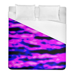 Purple  Waves Abstract Series No6 Duvet Cover (full/ Double Size) by DimitriosArt