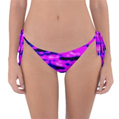 Purple  Waves Abstract Series No6 Reversible Bikini Bottom by DimitriosArt