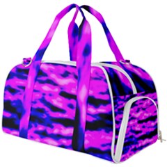 Purple  Waves Abstract Series No6 Burner Gym Duffel Bag by DimitriosArt