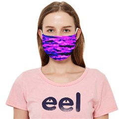 Purple  Waves Abstract Series No6 Cloth Face Mask (adult) by DimitriosArt