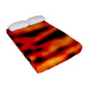 Red  Waves Abstract Series No17 Fitted Sheet (Full/ Double Size) View2