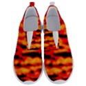 Red  Waves Abstract Series No17 No Lace Lightweight Shoes View1