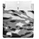 Black Waves Abstract Series No 1 Duvet Cover Double Side (Queen Size) View1