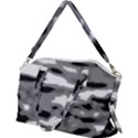 Black Waves Abstract Series No 1 Canvas Crossbody Bag View2