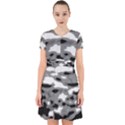 Black Waves Abstract Series No 1 Adorable in Chiffon Dress View1