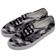 Black Waves Abstract Series No 1 Men s Classic Low Top Sneakers by DimitriosArt