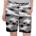 Black Waves Abstract Series No 1 Pocket Shorts View1